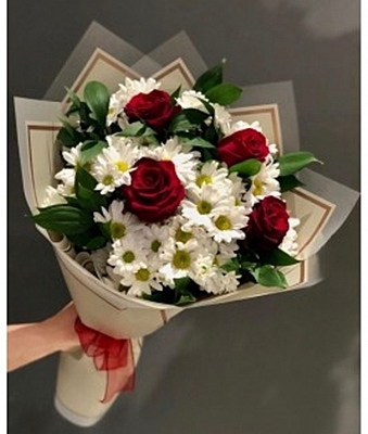 Papatya ve Gl Buketi